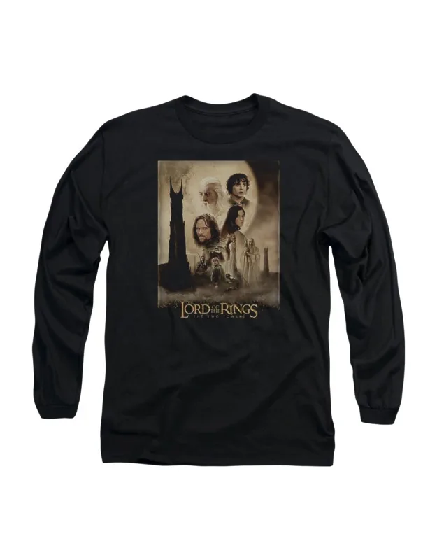 Lord Of The Rings Two Towers Poster Long Sleeve T-shirt