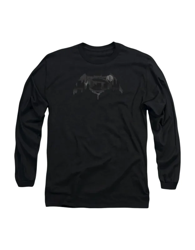 Batman V Superman Cityscape Logo Long Sleeve Tee