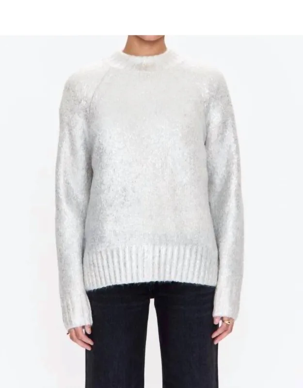 Ilana Metallic Foil Sweater