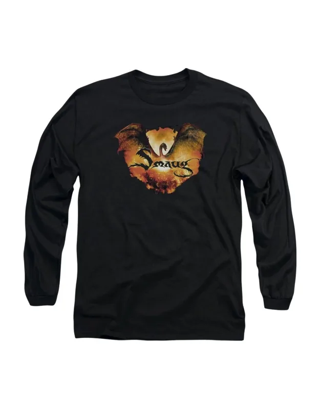 Hobbit Reign In Flame Long Sleeve Tee