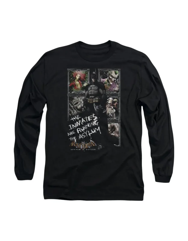 Batman Arkham Asylum Running The Asylum Long Sleeve Tee