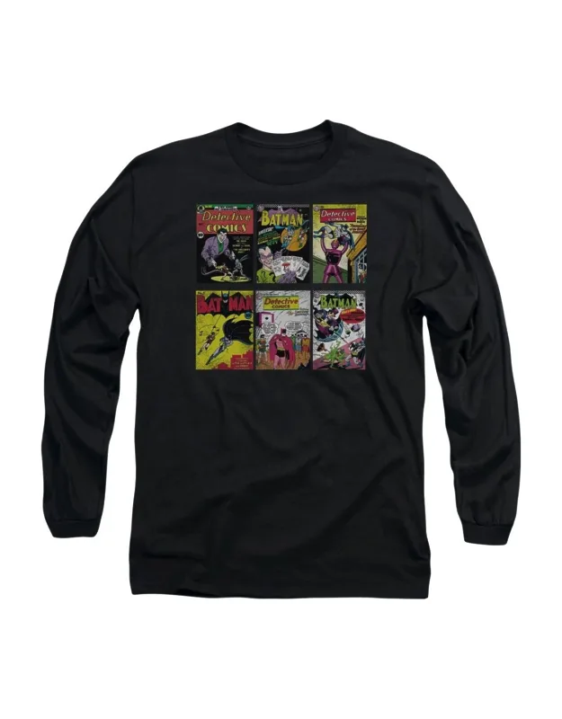 Batman Covers Long Sleeve Tee
