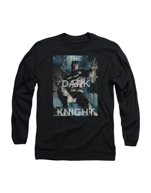 Batman Fighting The Storm Long Sleeve Tee