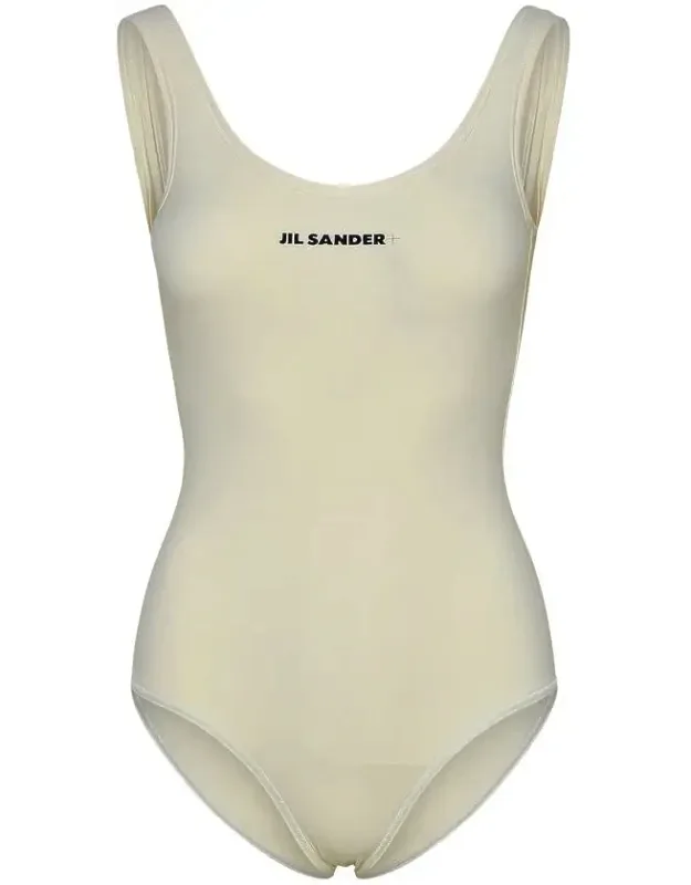 One Piece Swimsuit With Logo