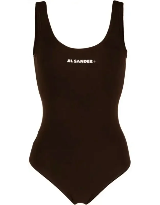 One Piece Swimsuit With Logo