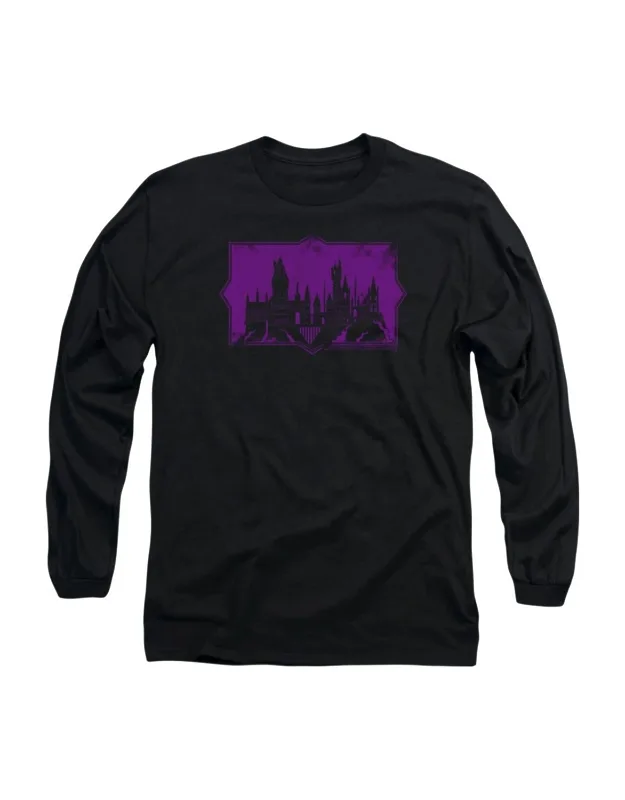 Fantastic Beasts 2 Hogwarts Silhouette Long Sleeve Tee
