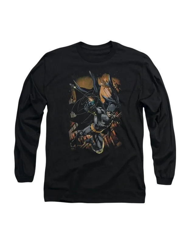 Batman Grapple Fire Long Sleeve Tee