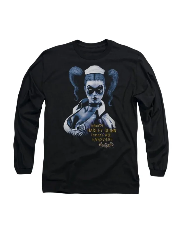 Batman Arkham Asylum Harley Quinn Long Sleeve Tee