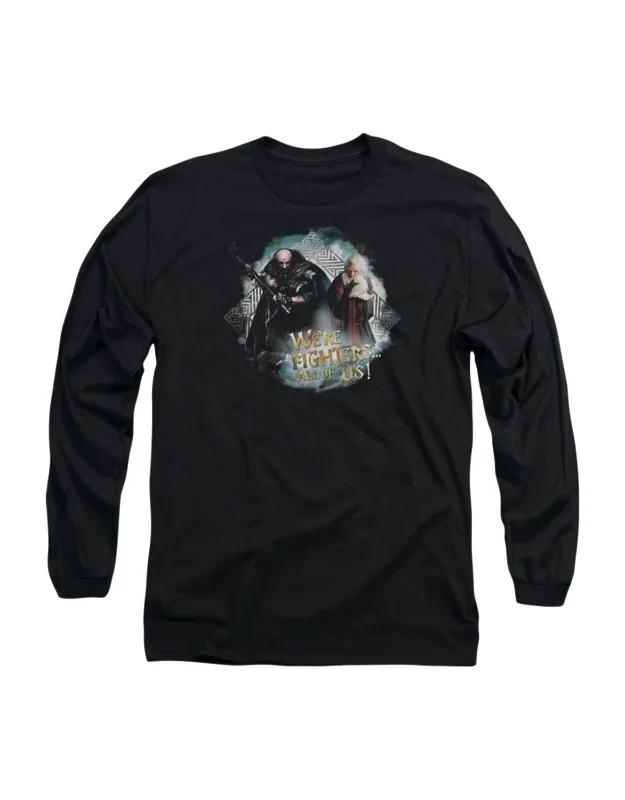 Hobbit We're Fighters Long Sleeve T-shirt