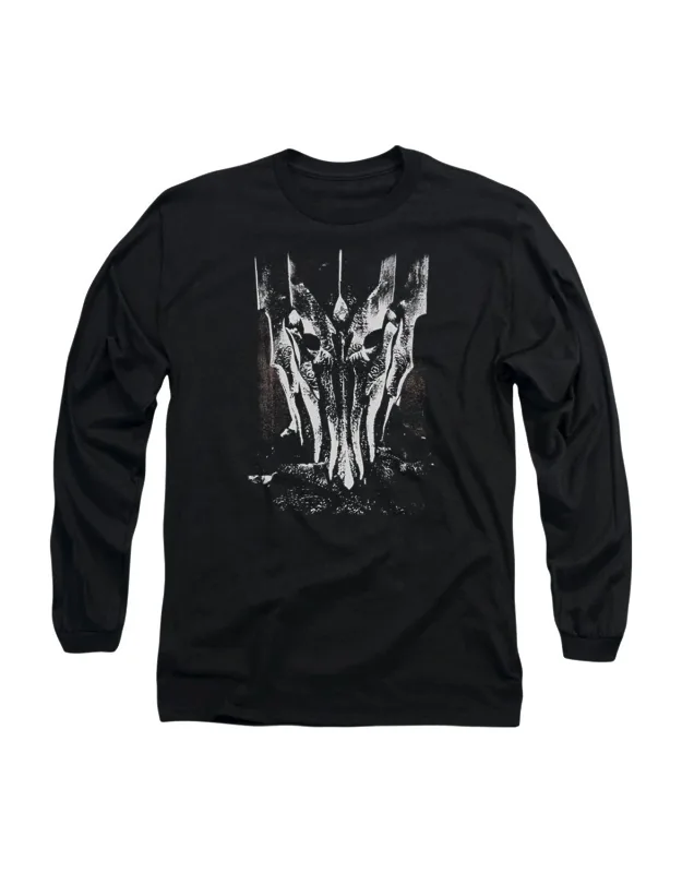 Lord Of The Rings Big Sauron Head Long Sleeve Tee