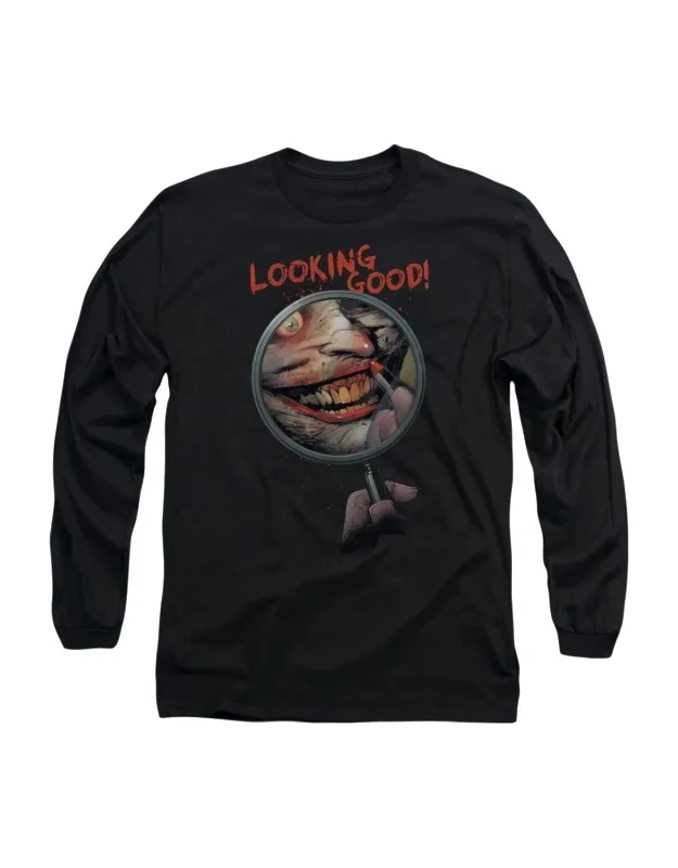 Batman Looking Good Long Sleeve Tee