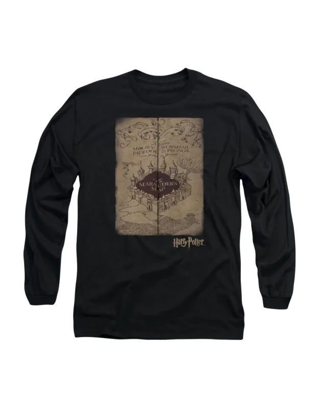 Marauders Map Long Sleeve Tee