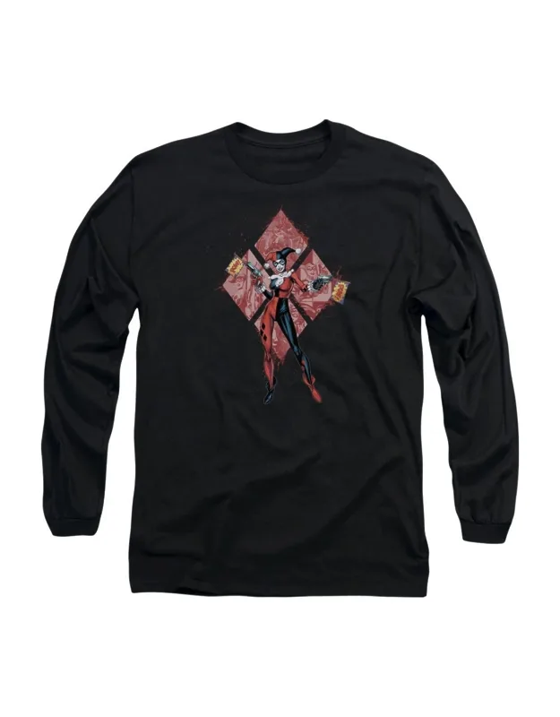 Batman Harley Quinn (diamonds) Long Sleeve Tee