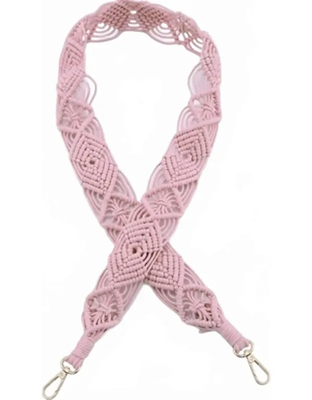 Woven Macrame Crossbody Purse Strap