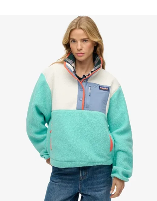 Colour Block Fleece Pullover