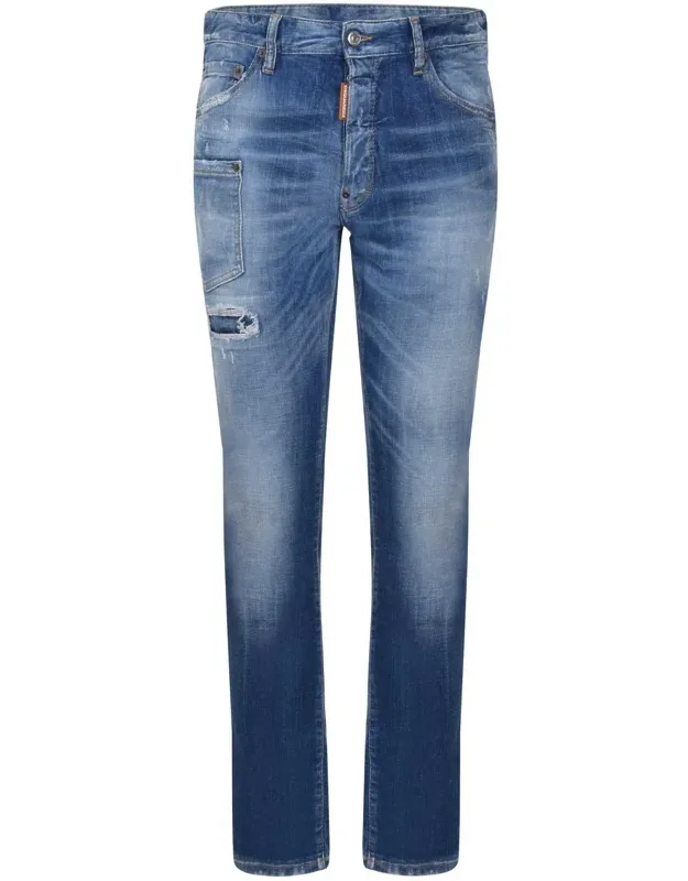 Jeans Made Of Stretch Denim, Stone Wash Effect