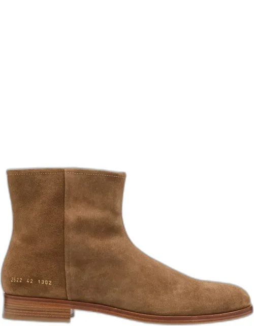 Suede Side-zip Ankle Boots