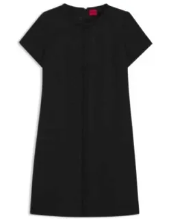 Chain-tape Dress In Sparkling Bouclé
