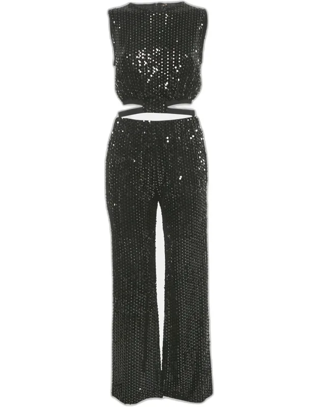 Sequin Crop Top & Pants Set