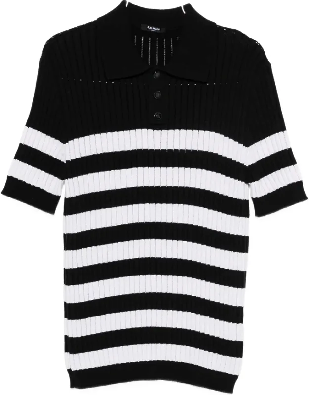 Striped-pattern Polo Shirt