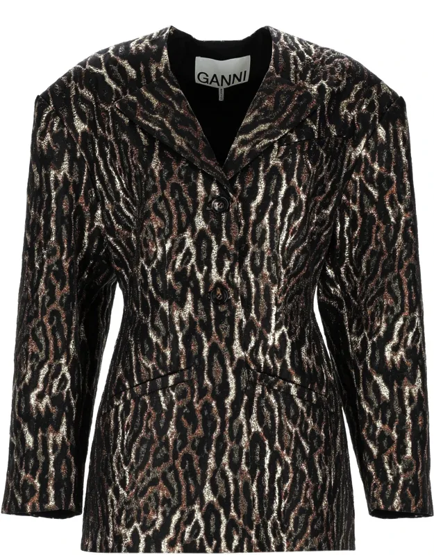 Animal Print Blazer