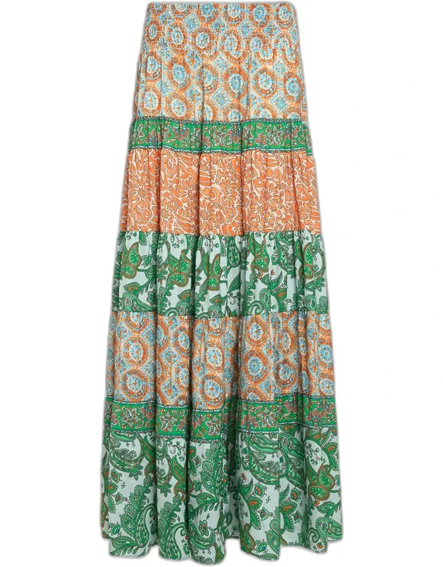 Tiered Maxi Skirt