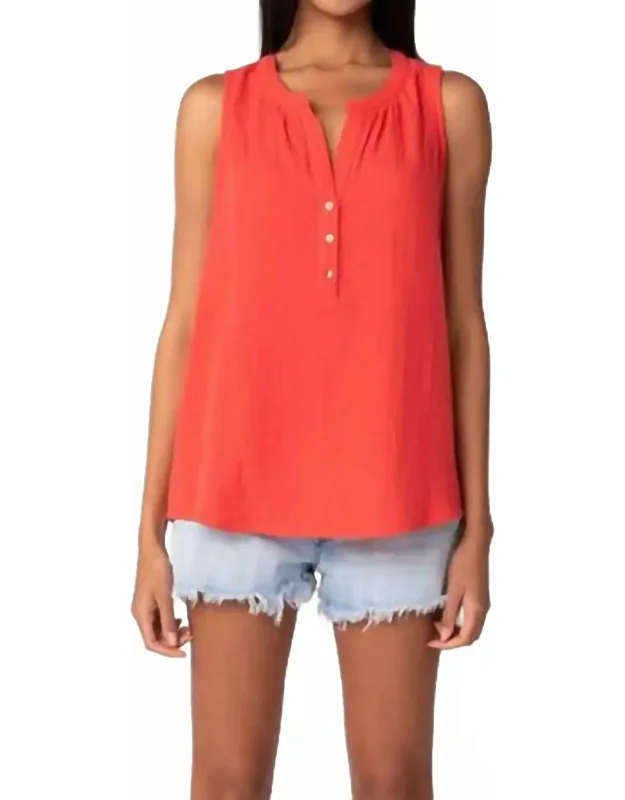 Henley Tank Top