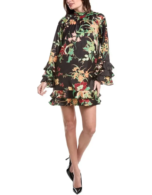Ledger Satin Mini Dress