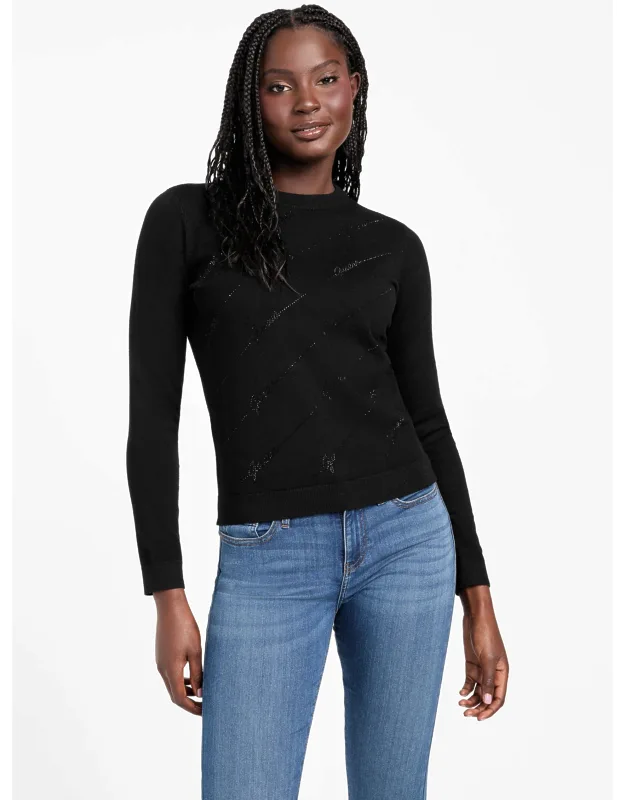 Rhinestone Logo Sweater