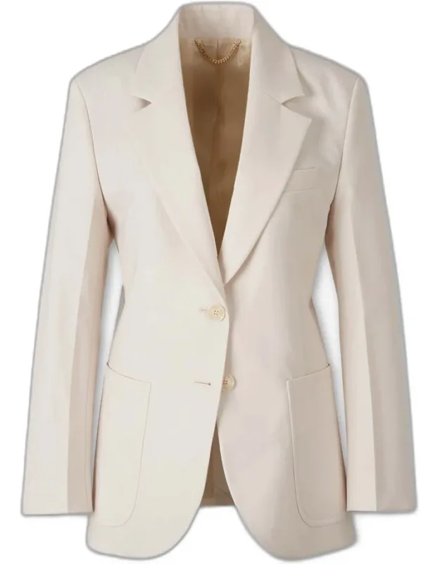 Straight Wool Blazer