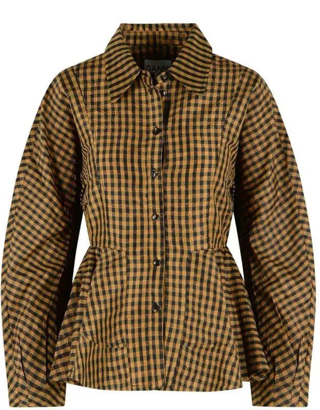 Two-tone Polyester Shirt