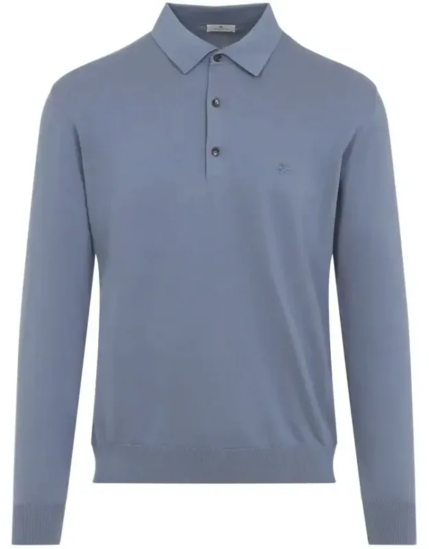 Sweater Long-sleeved Polo Pointed Collar