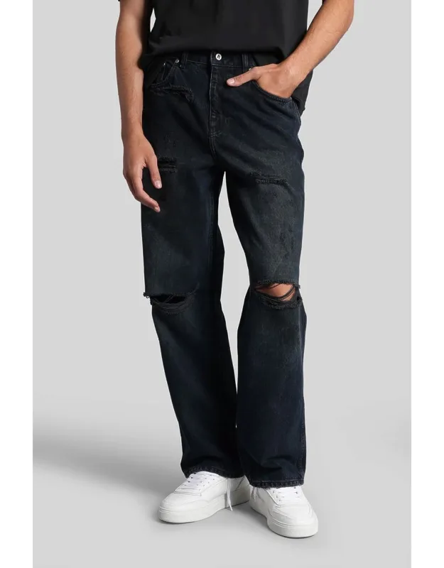 Distressed Denim Jeans