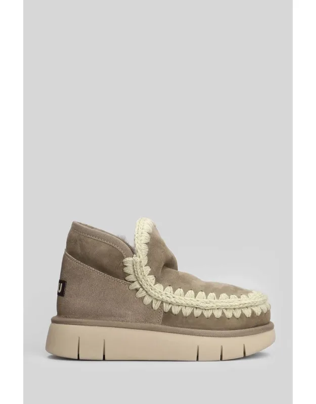 Eskimo Bounce Low Heels Ankle Boots