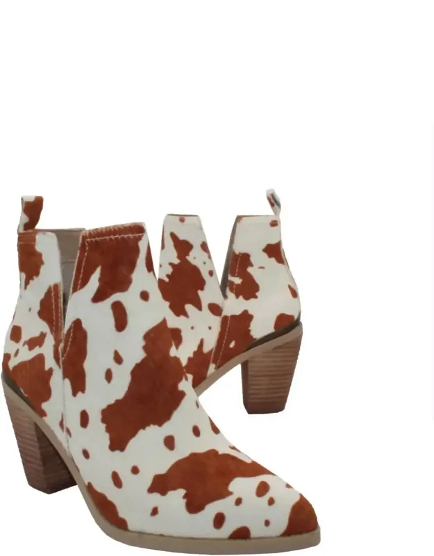 Mumba Cowhide Booties