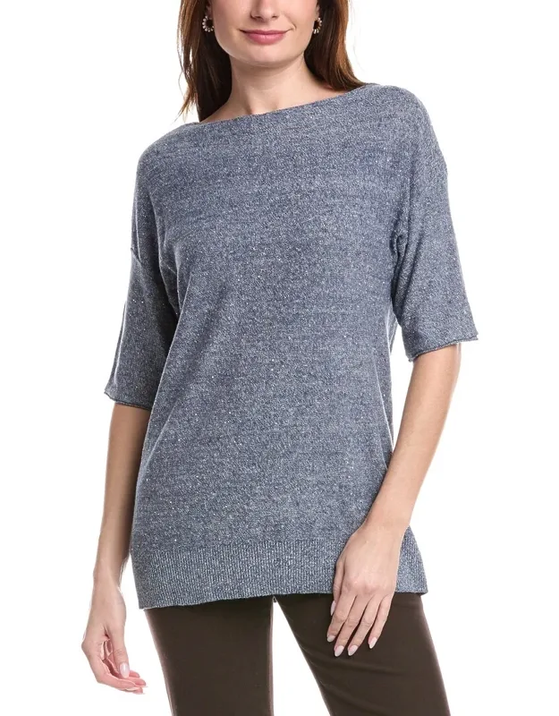 Relaxed Linen-blend Pullover