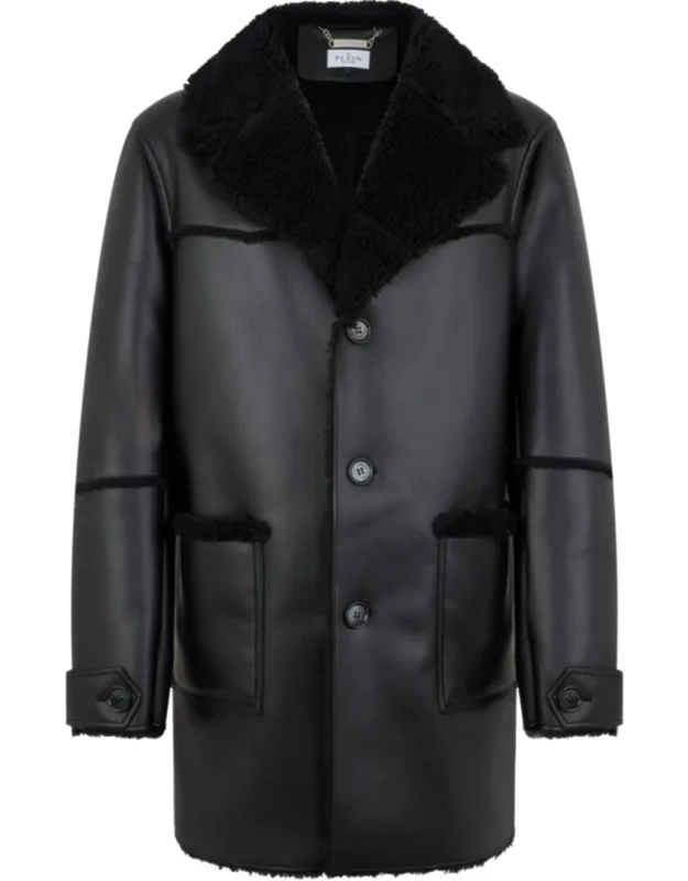 Long Eco Shearling Jacket