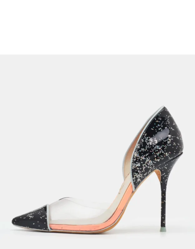 Multicolor Patent Leather And Pvc Jessica Pumps