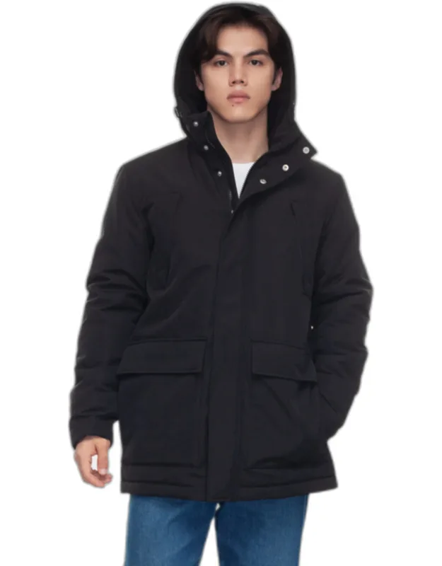 Parka Jacket With Fleece Hood