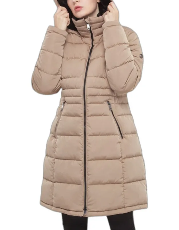 Heavy Long Winter Coat With Fleece Hood Parka Jacket