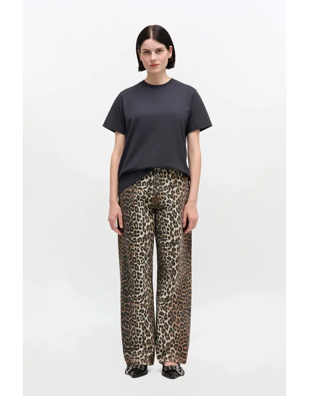 Leopard Printed Lari Jeans