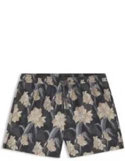 Logo-detail Swim Shorts With Floral Print
