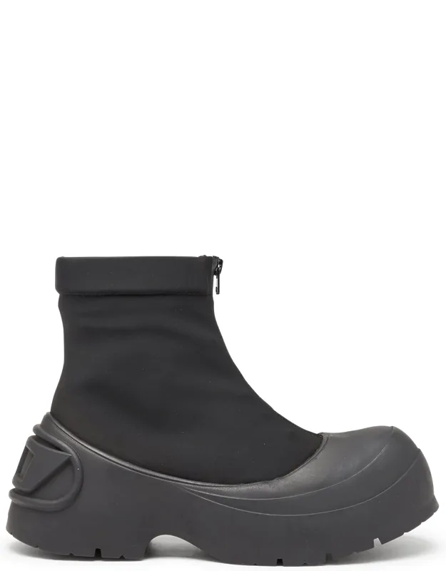 Rubber-trimmed Ankle Boots