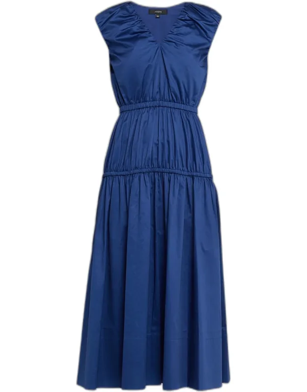 Sembat Sleeveless Tiered Midi Dress