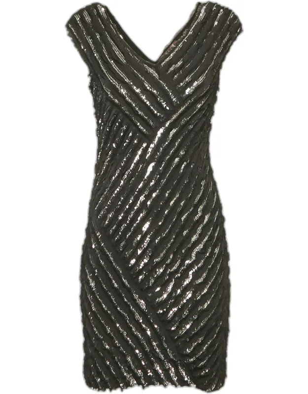 Silk Sequin Mini Dress