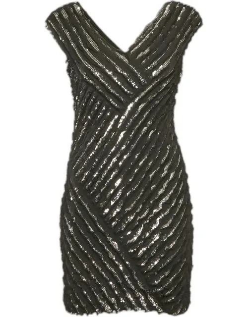 Silk Sequin Mini Dress