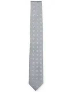Jacquard-pattern Tie In Silk