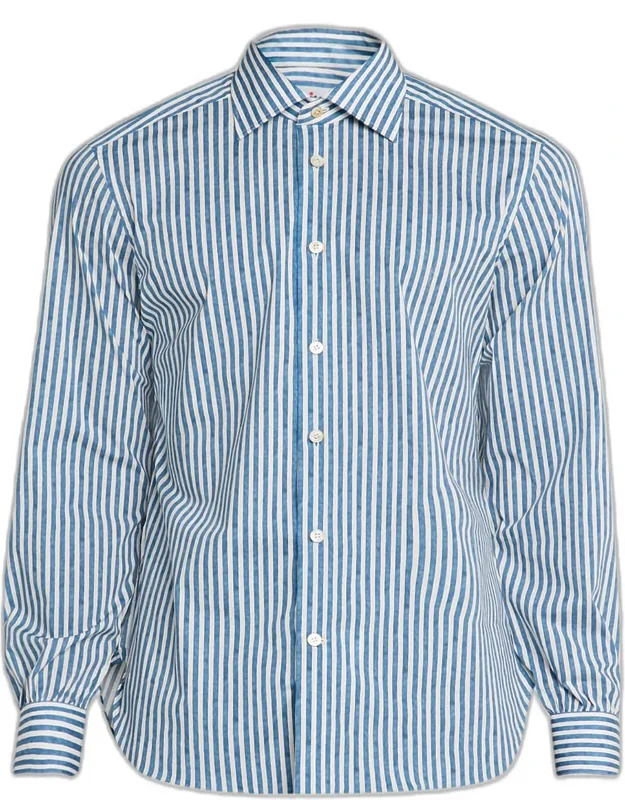Cotton-stretch Stripe Button-down Shirt