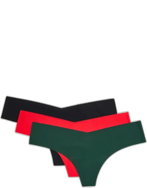 Seamless Microfiber Thong, Set Of