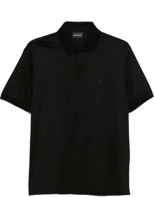 Polo Shirt With Contrast Collar And Logo Detail